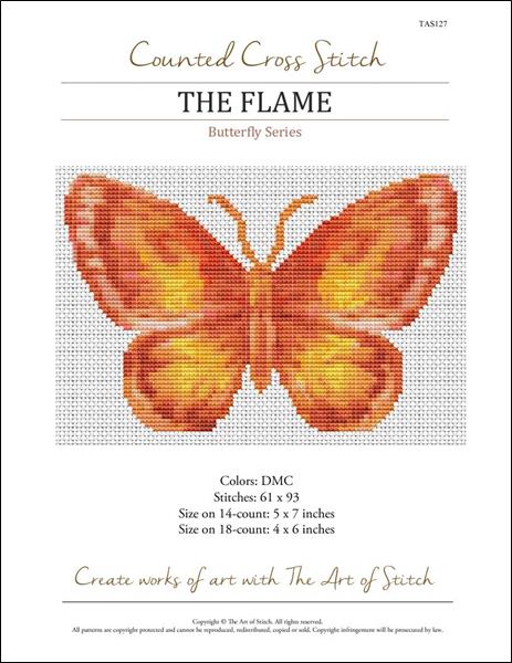 click here to view larger image of Butterfly Series - The Flame (chart)