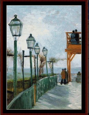 Belvedere Overlooking Montmarte, 1886 - Van Gogh