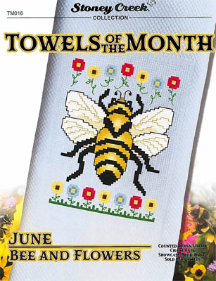 click here to view larger image of Towels Of The Month - June Bee & Flowers (chart)