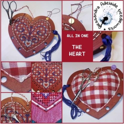 click here to view larger image of All in One The Heart - Semi Kit (counted cross stitch kit)