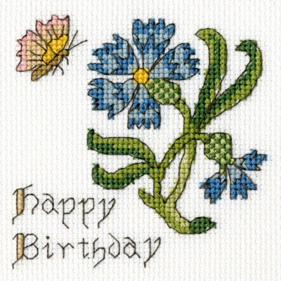Cornflower - Happy Birthday Card