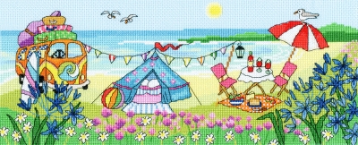 click here to view larger image of Glamping Fun - Julia Rigby (counted cross stitch kit)