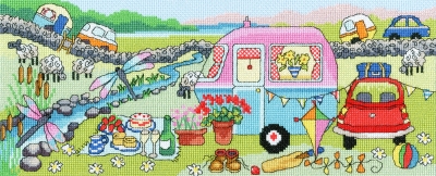 click here to view larger image of Caravan Fun - Julia Rigby (counted cross stitch kit)