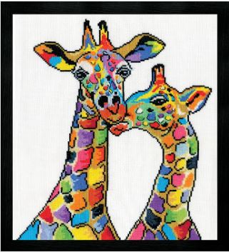 click here to view larger image of Giraffes (counted cross stitch kit)