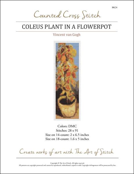 Coleus Plant in a Flowerpot Bookmark (Vincent van Gogh)