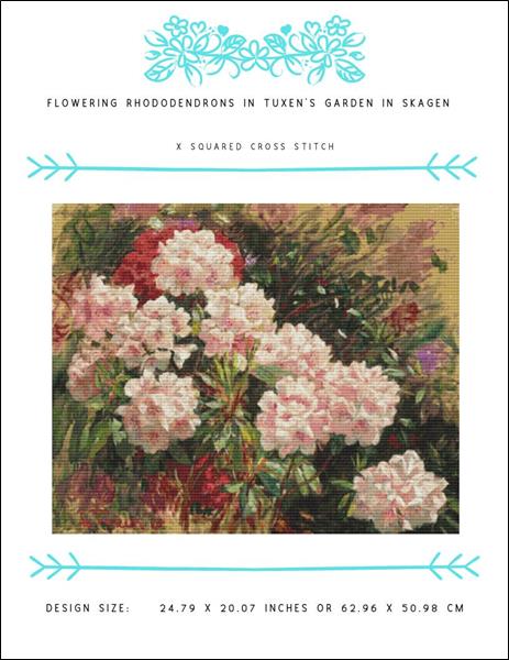 click here to view larger image of Flowering Rhododendrons in Tuxen's Garden in Skagen (chart)