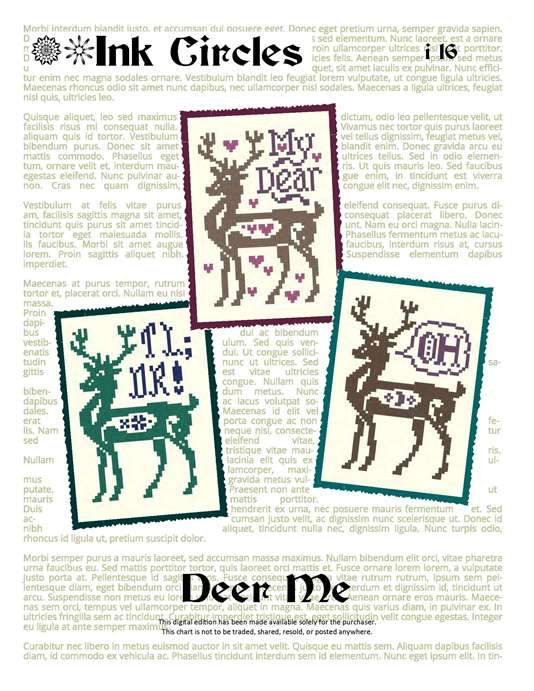 click here to view larger image of Deer Me (chart)