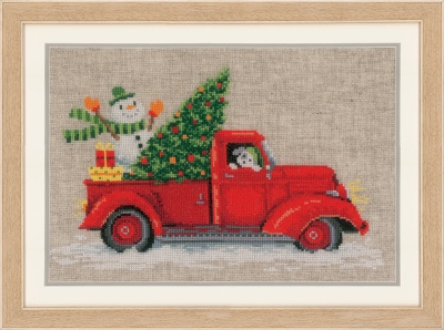 click here to view larger image of Christmas Truck (counted cross stitch kit)