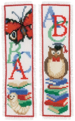 Owl & Worm Bookmark Set of 2