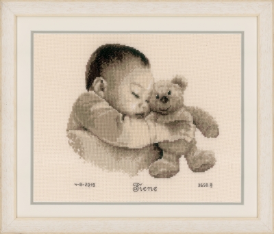 Baby & Bear - Birth Announcement