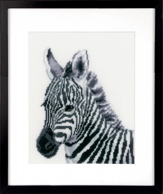 click here to view larger image of Zebra (counted cross stitch kit)