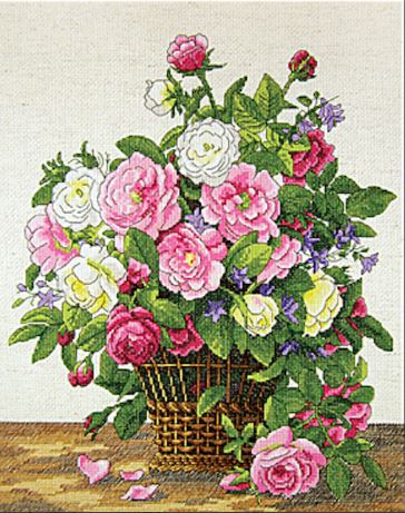 click here to view larger image of Roses (counted cross stitch kit)
