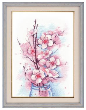 click here to view larger image of Apple Blossom (counted cross stitch kit)