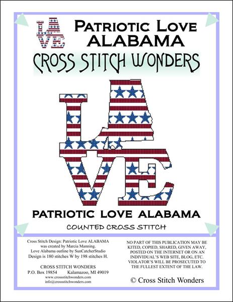 Patriotic Love Map - Alabama