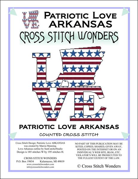 Patriotic Love Map - Arkansas