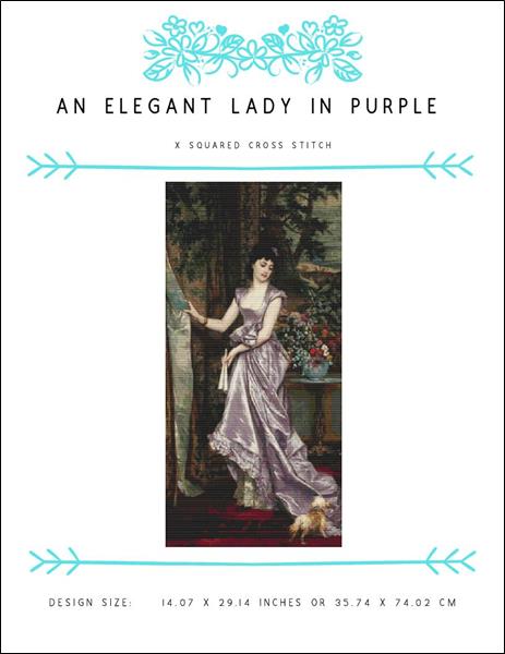 click here to view larger image of An Elegant Lady In Purple (chart)