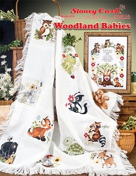 click here to view larger image of Woodland Babies - Book Afghan & Sampler (chart)
