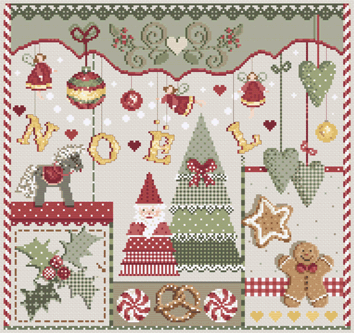 click here to view larger image of Noel KIT - Linen (counted cross stitch kit)