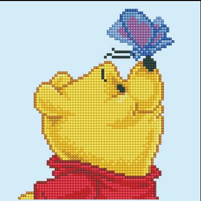 Winnie The Pooh with Butterfly