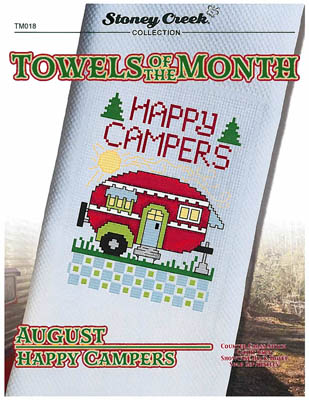 click here to view larger image of Towels of the Month - August Happy Campers (chart)