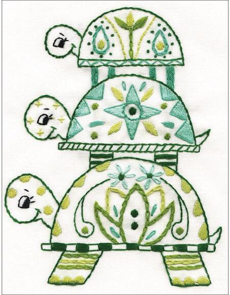 click here to view larger image of Turtles (embroidery kit)