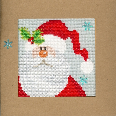 Snowy Santa - Christmas Card 