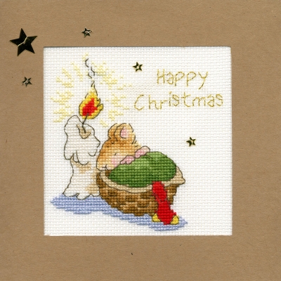 click here to view larger image of First Christmas - Christmas Card  (counted cross stitch kit)