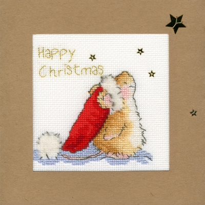click here to view larger image of Star Gazing - Christmas Card  (counted cross stitch kit)