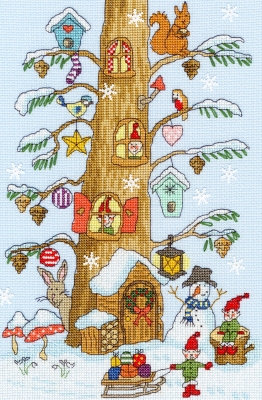 click here to view larger image of Santa's Little Helper - Karen Tye Bentley (counted cross stitch kit)