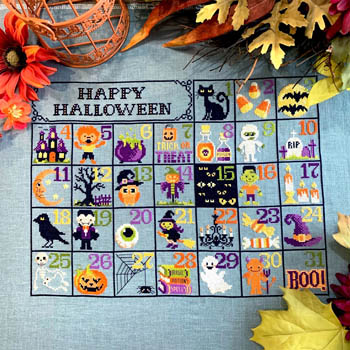 click here to view larger image of Halloween Calendar (chart)