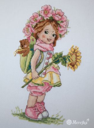 click here to view larger image of Summer Girl (counted cross stitch kit)
