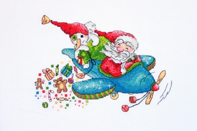 click here to view larger image of Christmas Flight (counted cross stitch kit)