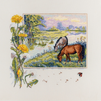 click here to view larger image of Horses (counted cross stitch kit)