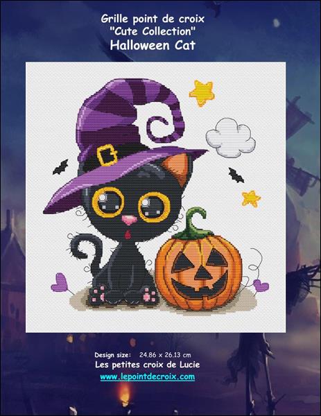 click here to view larger image of Halloween Cat (chart)