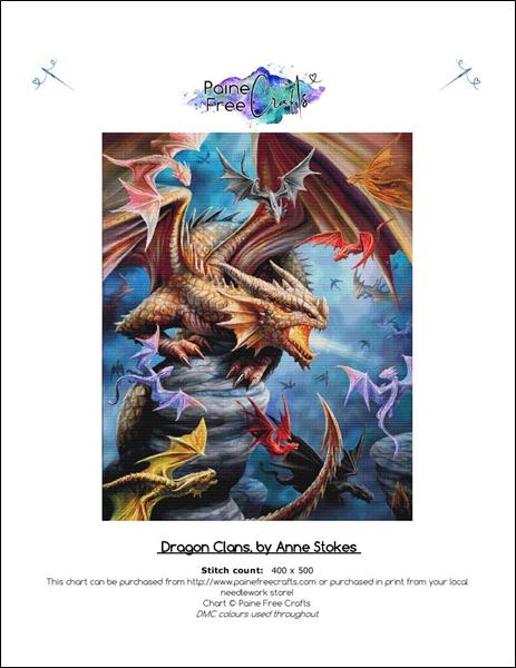 click here to view larger image of Dragon Clans - Anne Stokes (chart)