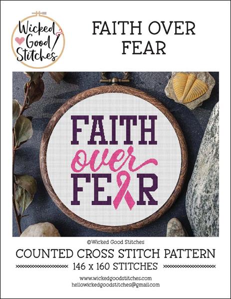 click here to view larger image of Breast Cancer - Faith Over Fear (chart)