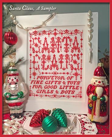 click here to view larger image of Santa Claus, A Sampler (chart)