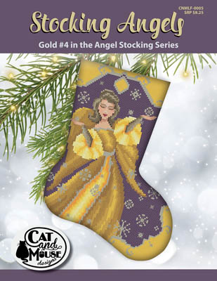 Stocking Angel 4 - Gold in the Angel