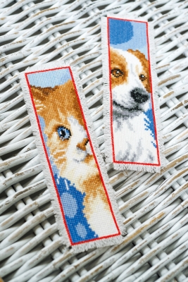 Cat and Dog Bookmarks (set of 2)
