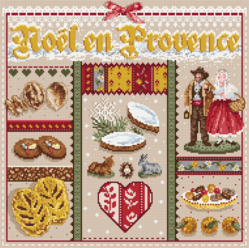 click here to view larger image of Noël en Provence KIT - Aida (counted cross stitch kit)