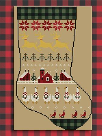 click here to view larger image of Rustic Christmas Series - Stocking II (chart)