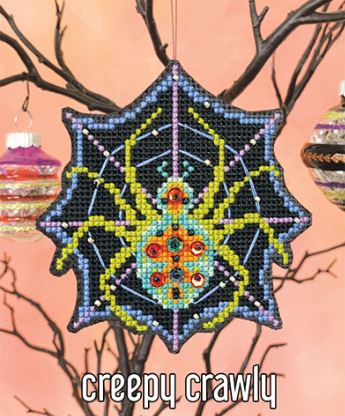 click here to view larger image of Creepy Crawly Ornament Kit (counted cross stitch kit)