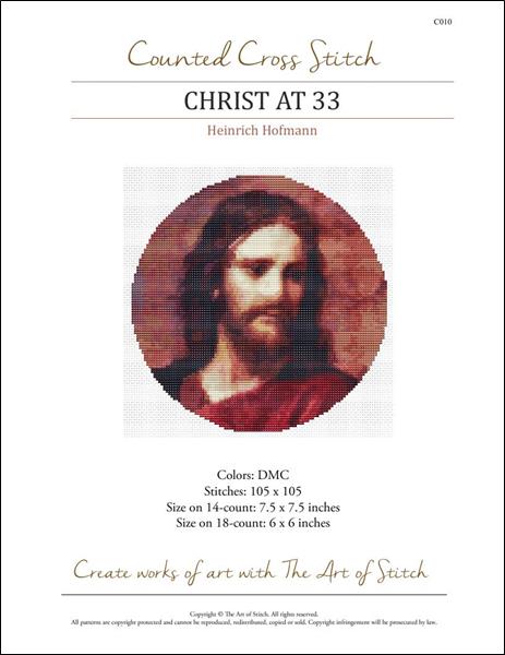 click here to view larger image of Christ at 33 (Circular Chart) (Heinrich Hoffmann) (chart)