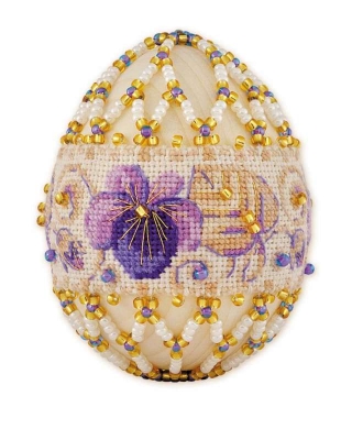 Easter Egg - Violets 