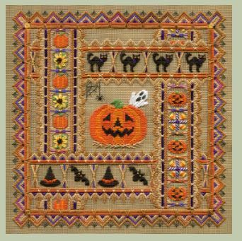 click here to view larger image of Spooky Halloween Square (counted canvas chart)