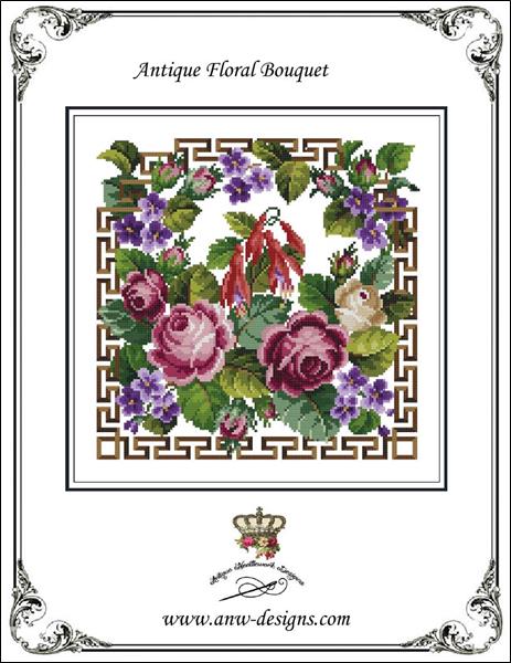 click here to view larger image of Antique Floral Bouquet (chart)