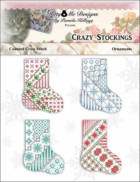 click here to view larger image of Crazy Stocking Ornaments (chart)