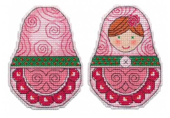 click here to view larger image of Christmas Toy - Matryoshka (counted cross stitch kit)