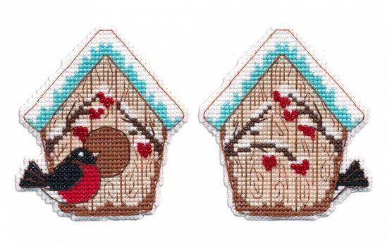 click here to view larger image of Christmas Toy - Birdhouse (counted cross stitch kit)