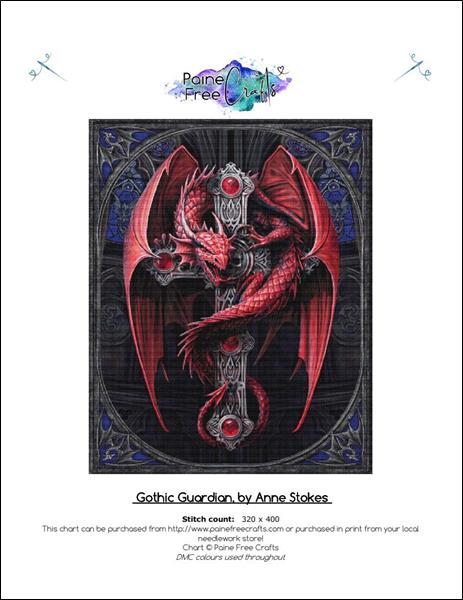 click here to view larger image of Gothic Guardian (chart)